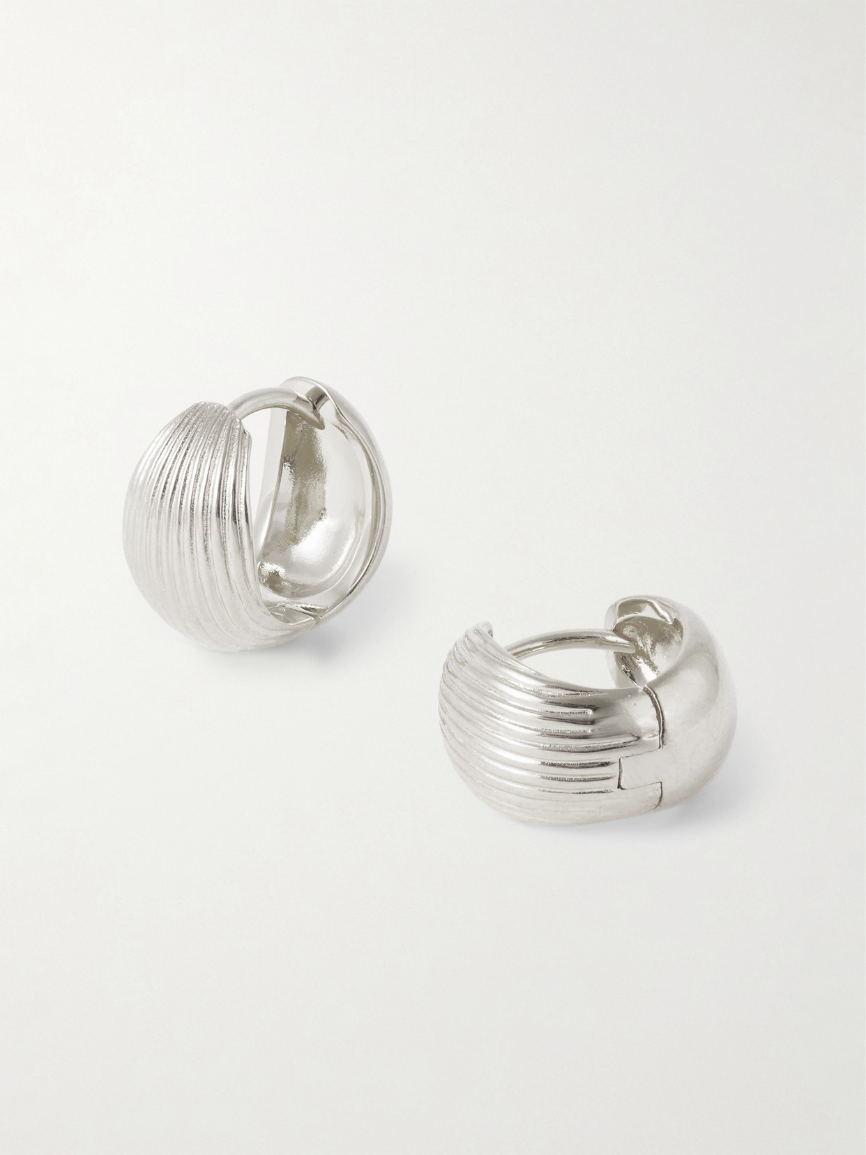 Sophie Buhai Reversible Silver Hoop Earrings