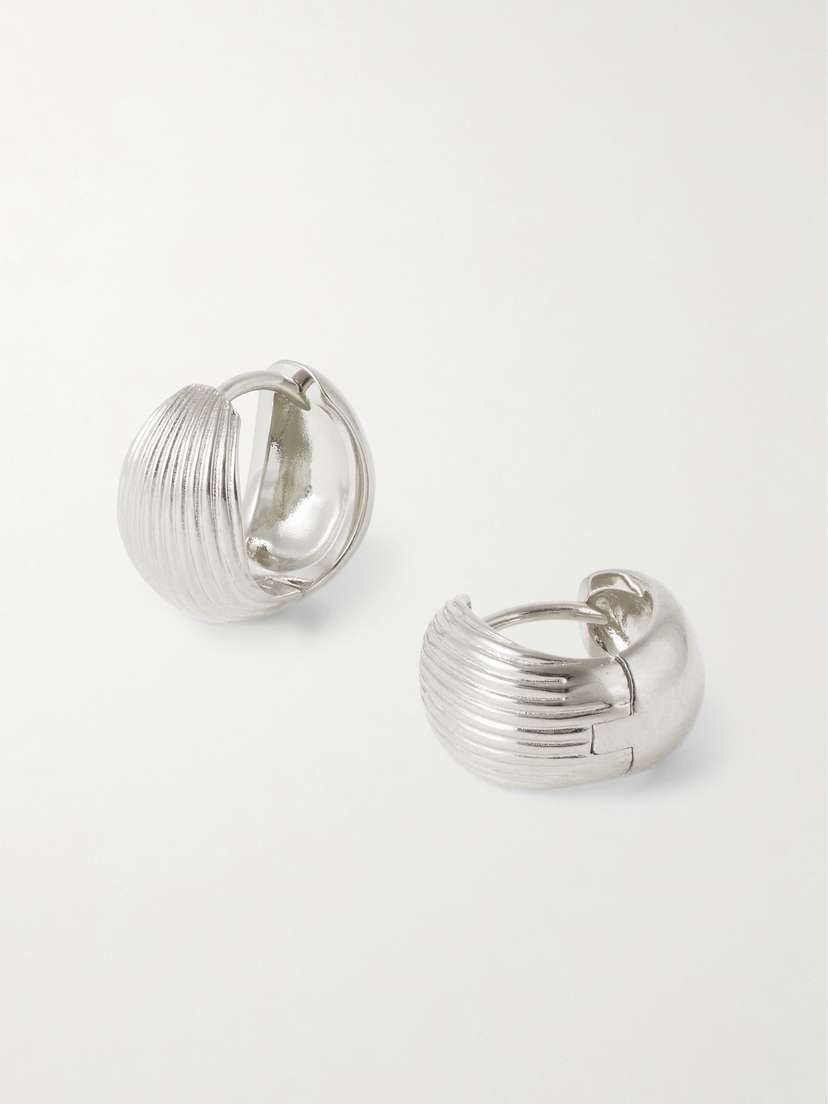 Sophie Buhai Reversible Silver Hoop Earrings