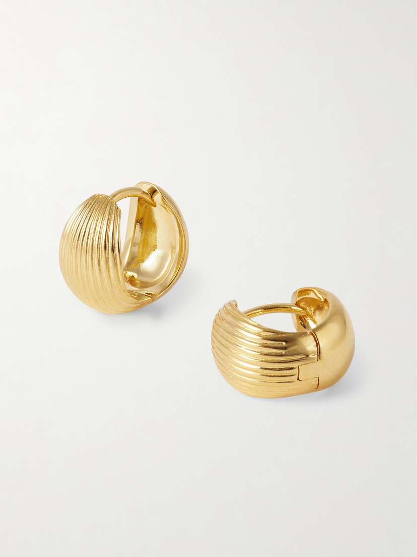 Sophie Buhai Reversible Gold Vermeil Hoop Earrings