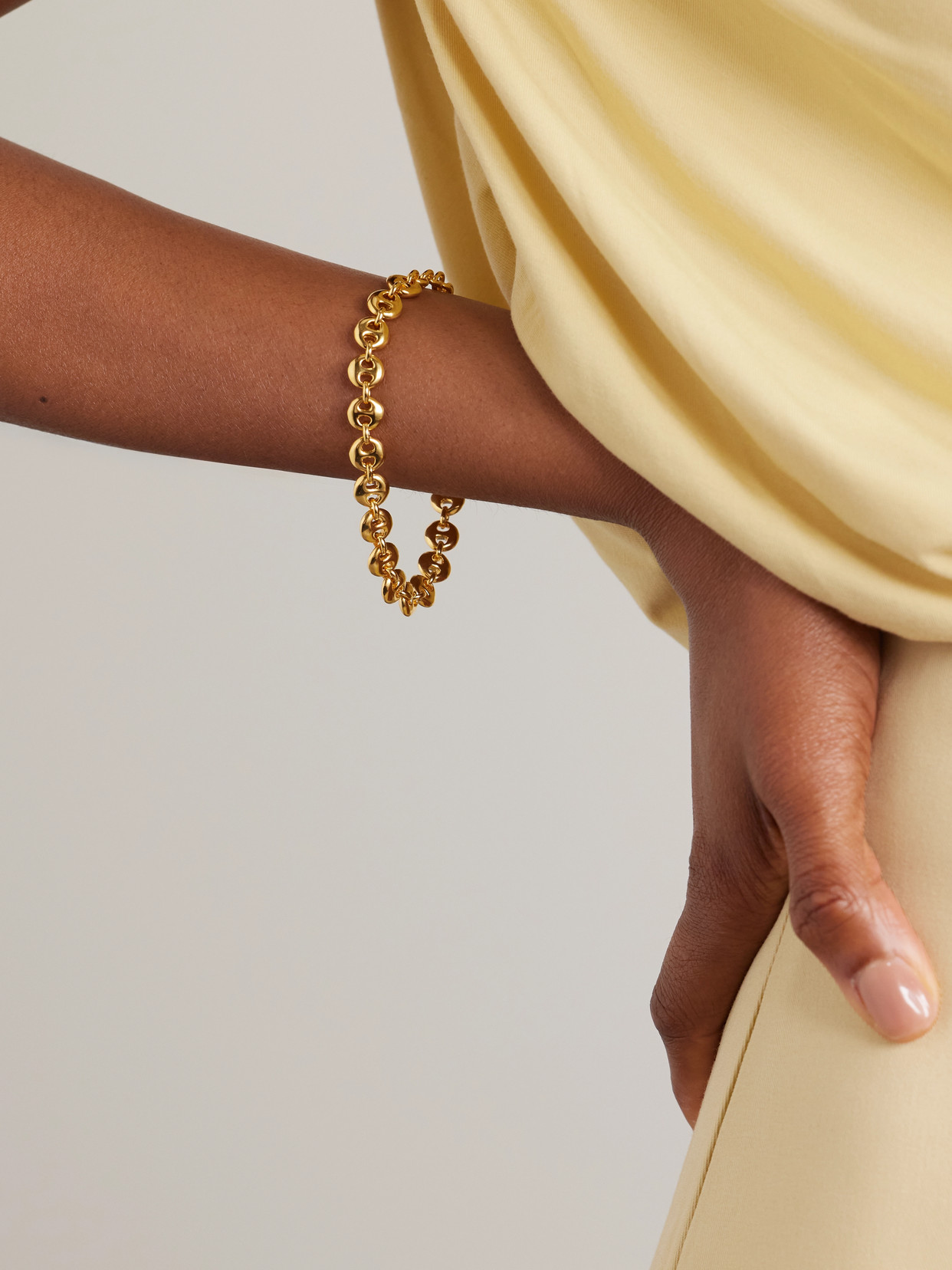 Sophie Buhai Small Circle Link Gold Vermeil Bracelet In Gold