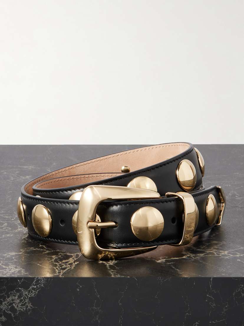 Khaite The Benny Studded Leather Belt