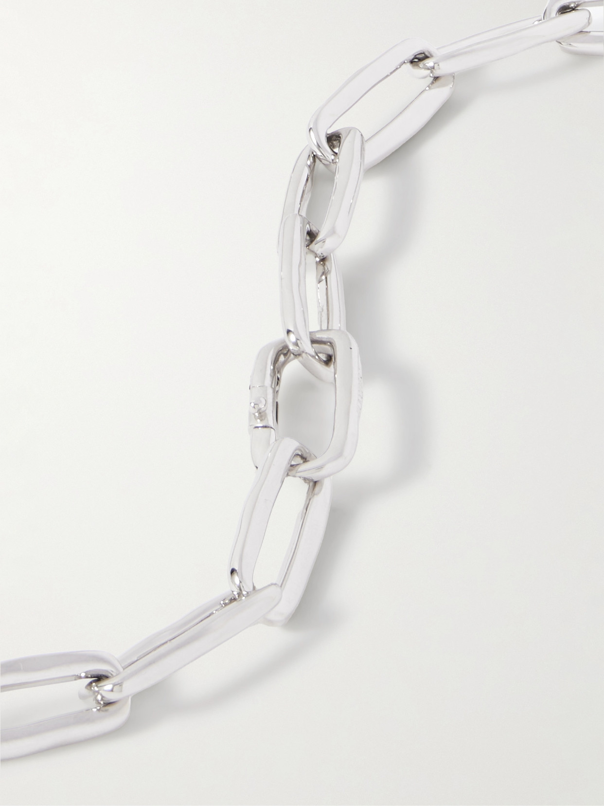 JIL SANDER LONELY HEART SILVER-TONE NECKLACE