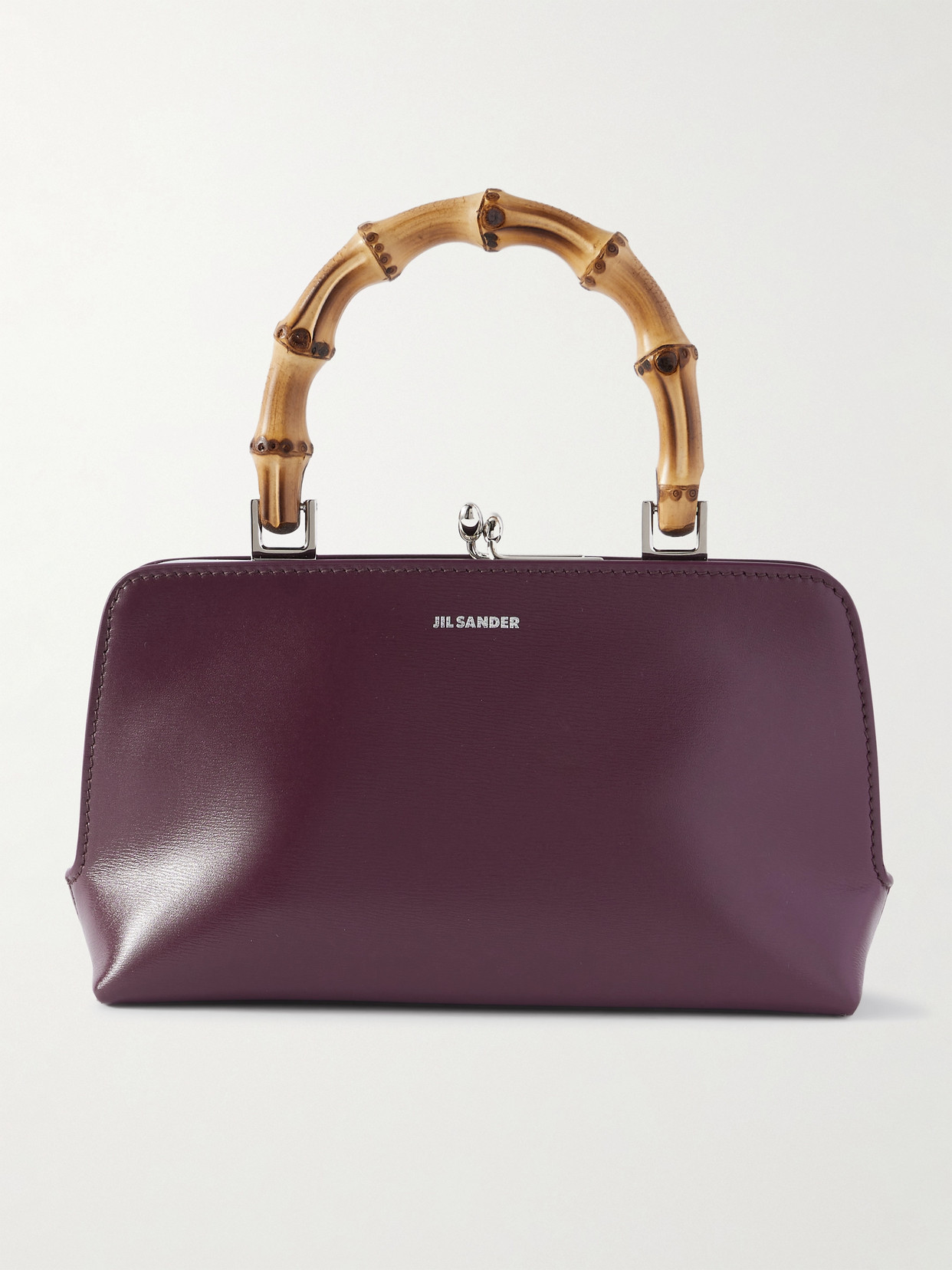 Jil Sander Mini Bamboo And Leather Tote