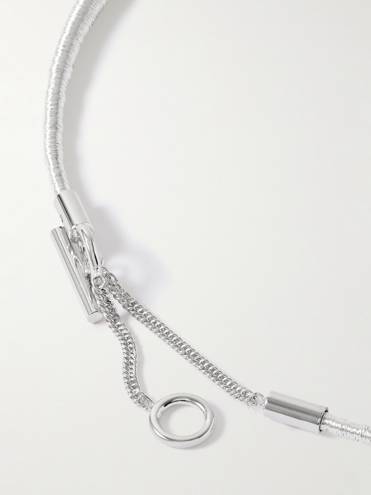 Jil Sander Silver-tone Necklace In Metallic