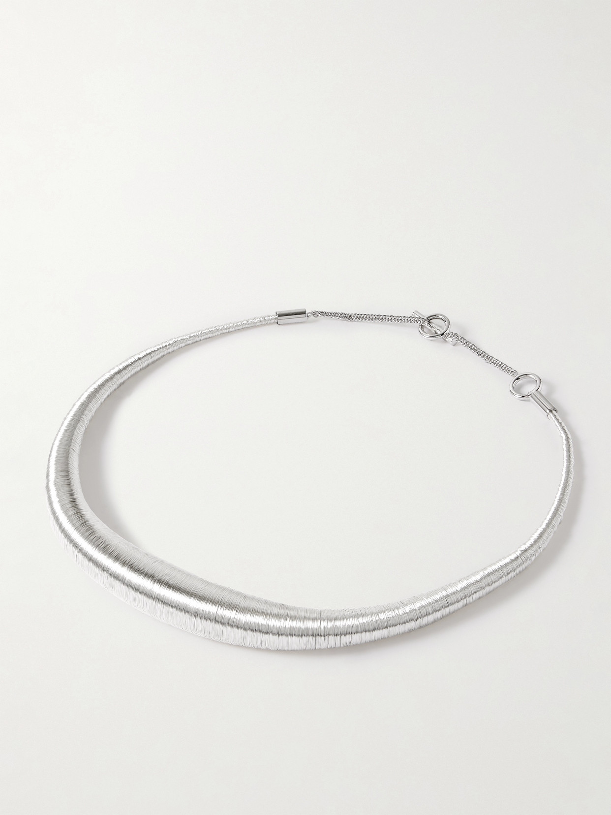 Jil Sander Silver-tone Necklace In Metallic