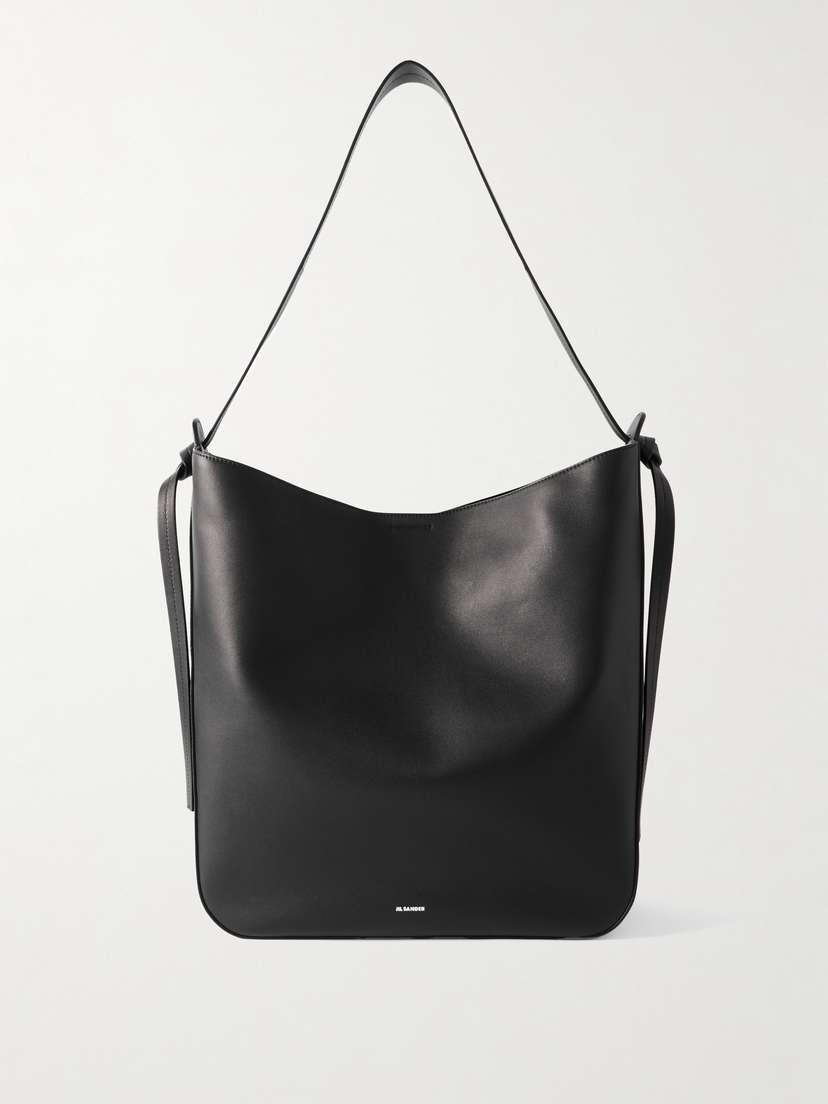Jil Sander Knotted Leather Shoulder Bag