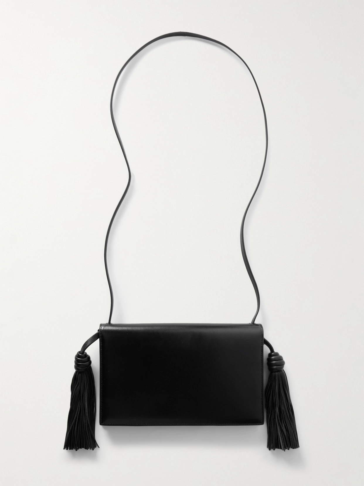 Jil Sander Tasseled Leather Shoulder Bag