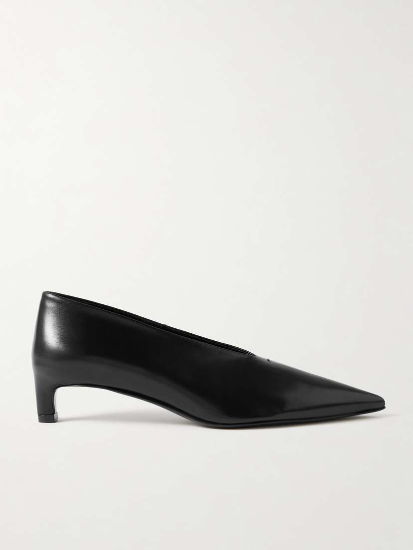 Jil Sander Glossed-leather Pumps