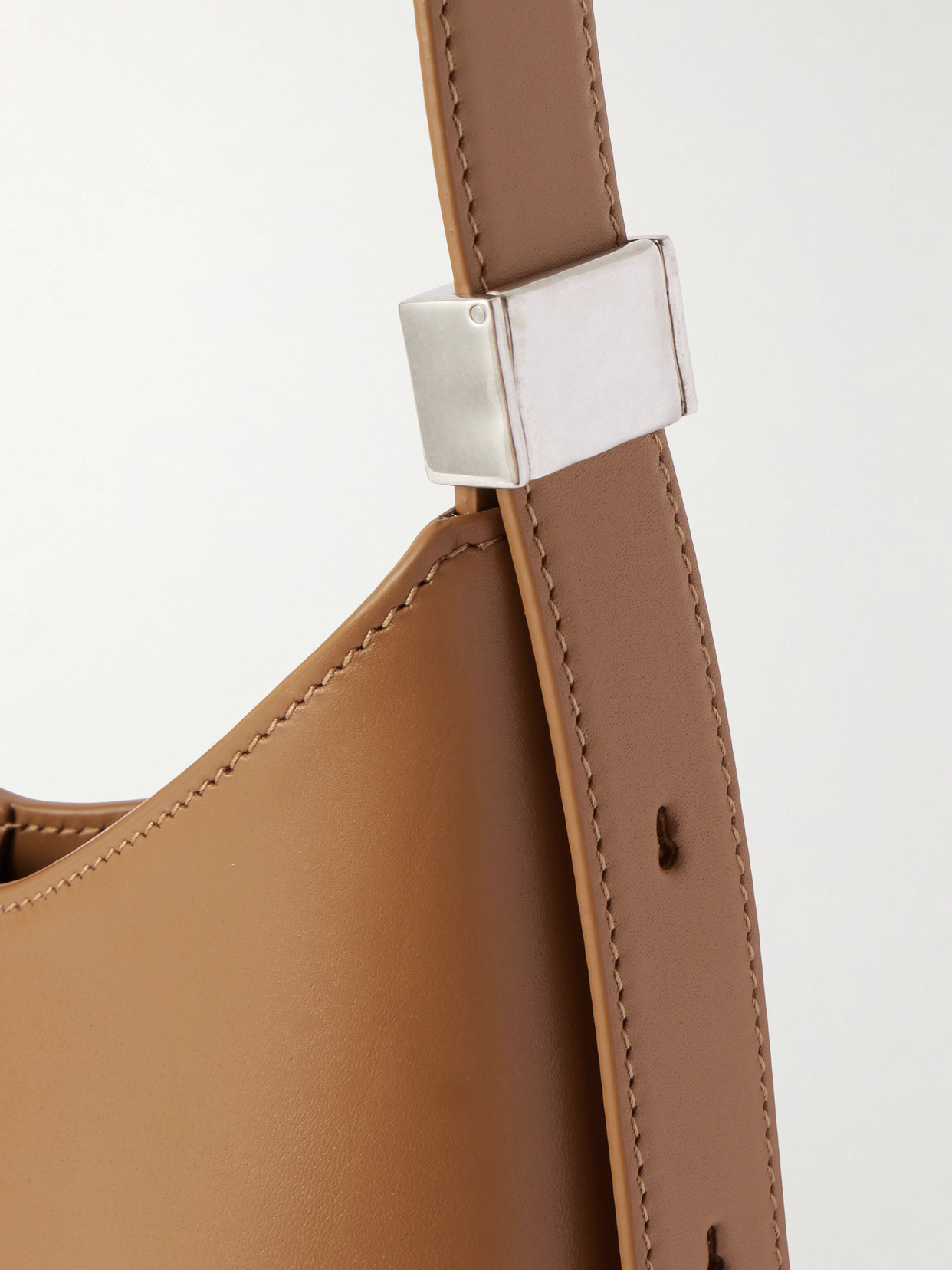 Jil Sander Medium Leather Shoulder Bag In Brown
