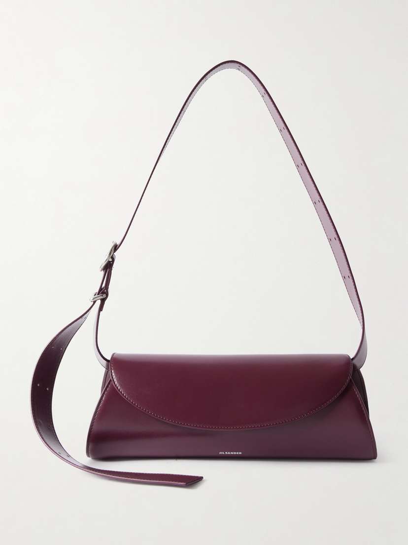 Jil Sander Cannolo Small Leather Shoulder Bag
