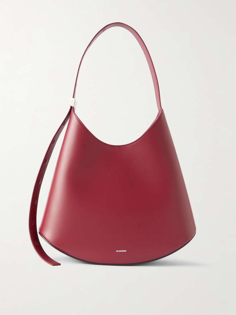 Jil Sander Small Embellished Leather Shoulder Bag