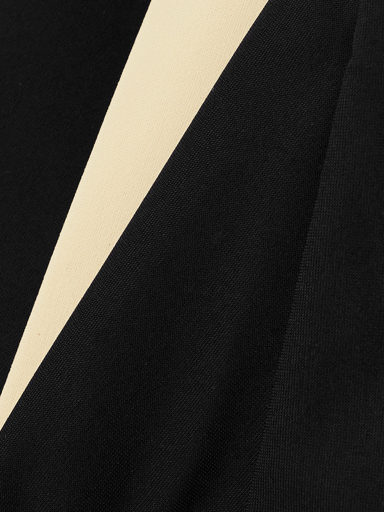 Valentino Belted Two-tone Halterneck Swimsuit In Black