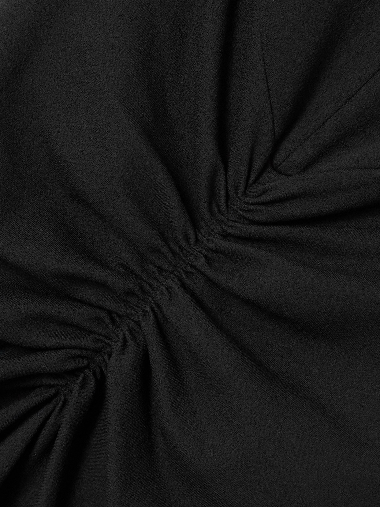 Jacquemus Maxi Dress With Cap Sleeves And Mock Neck In Black