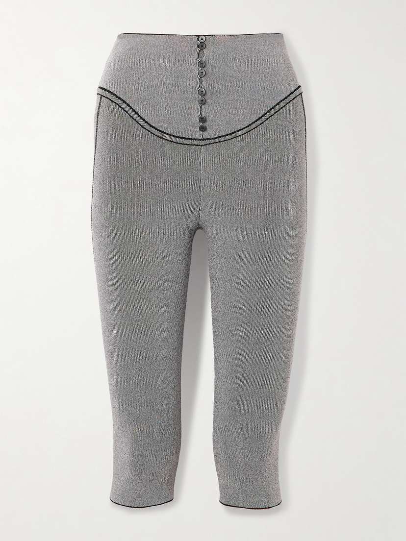 Jacquemus Cropped Stretch-jersey Leggings