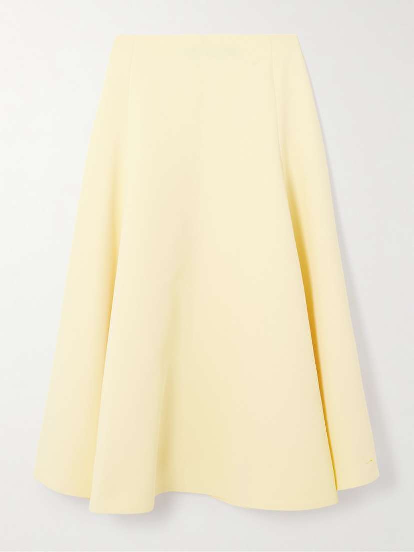 Jacquemus Triangle Paneled Crepe Midi Skirt