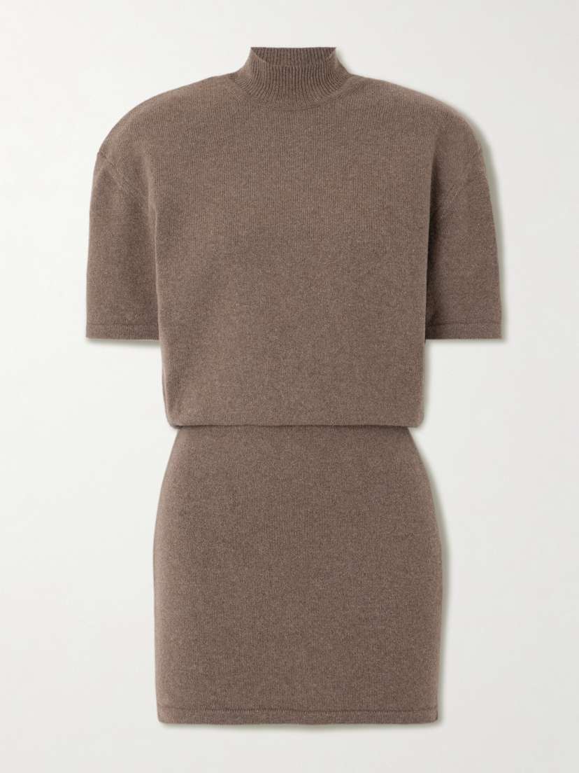 Jacquemus Castagna Wool-blend Turtleneck Mini Dress