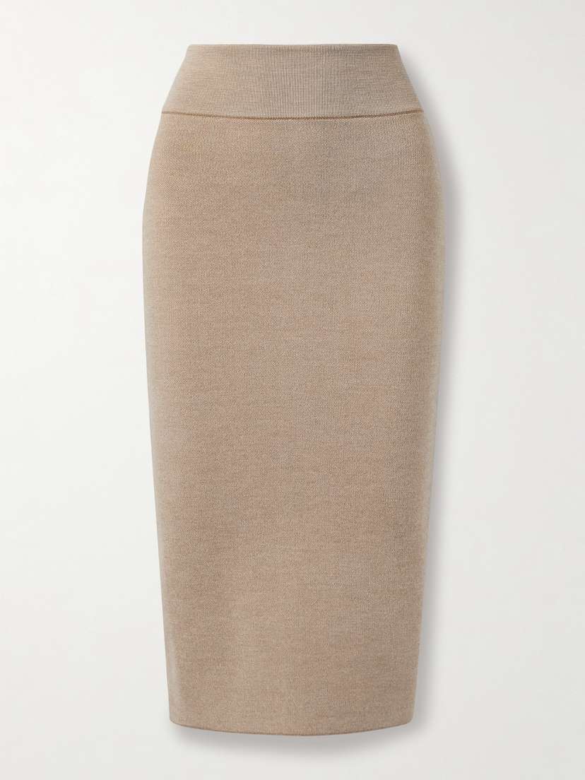 Jacquemus Merino Wool-blend Midi Skirt
