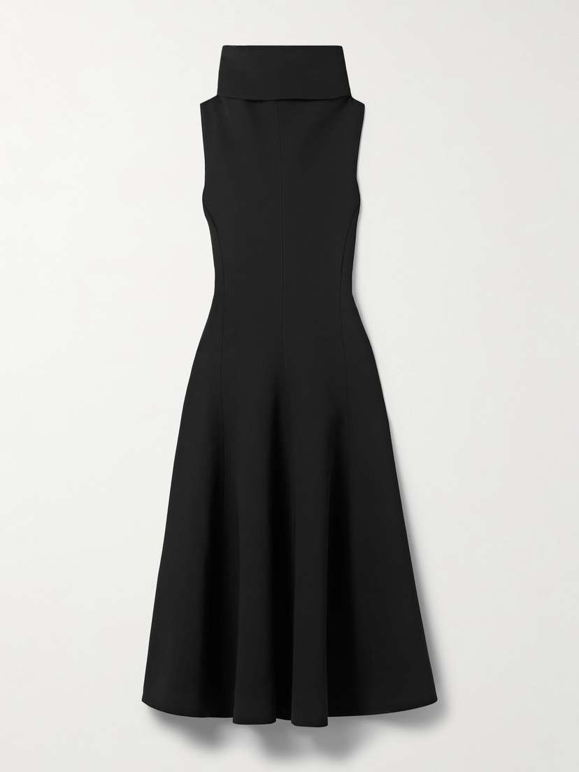Jacquemus Draped Crepe Midi Dress