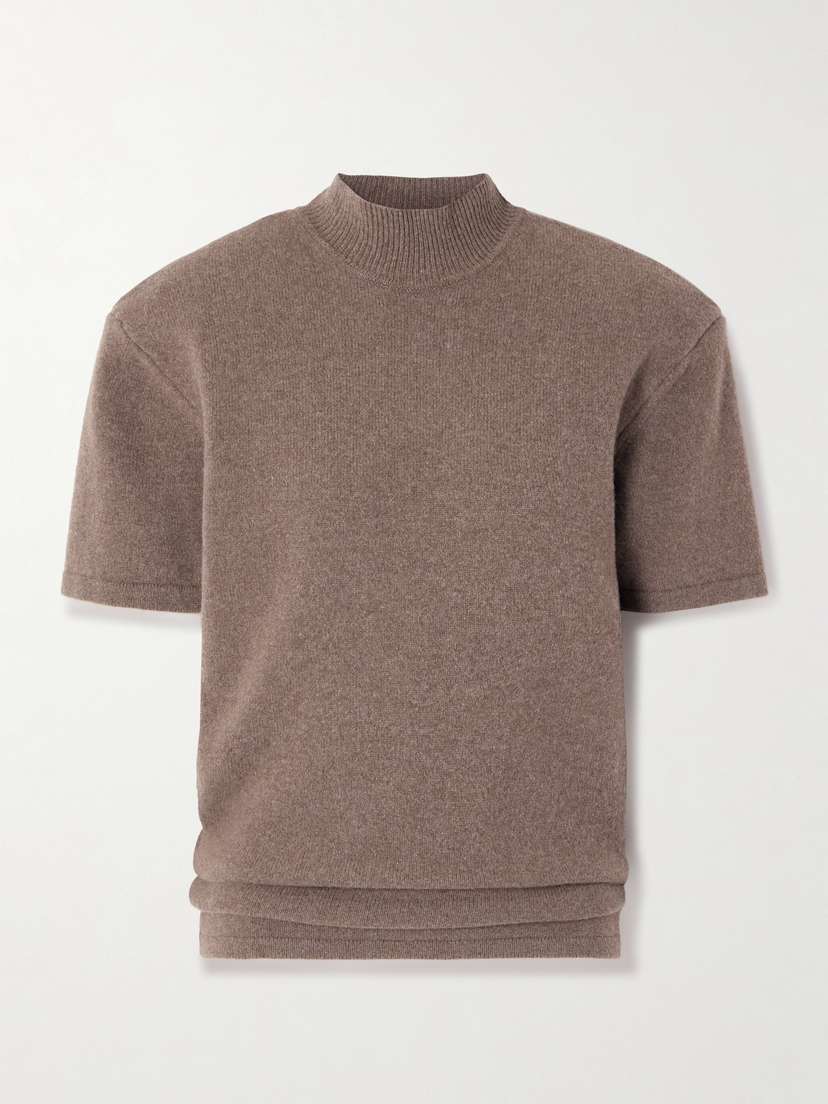 Jacquemus Castagna Wool And Cashmere-blend Turtleneck Sweater