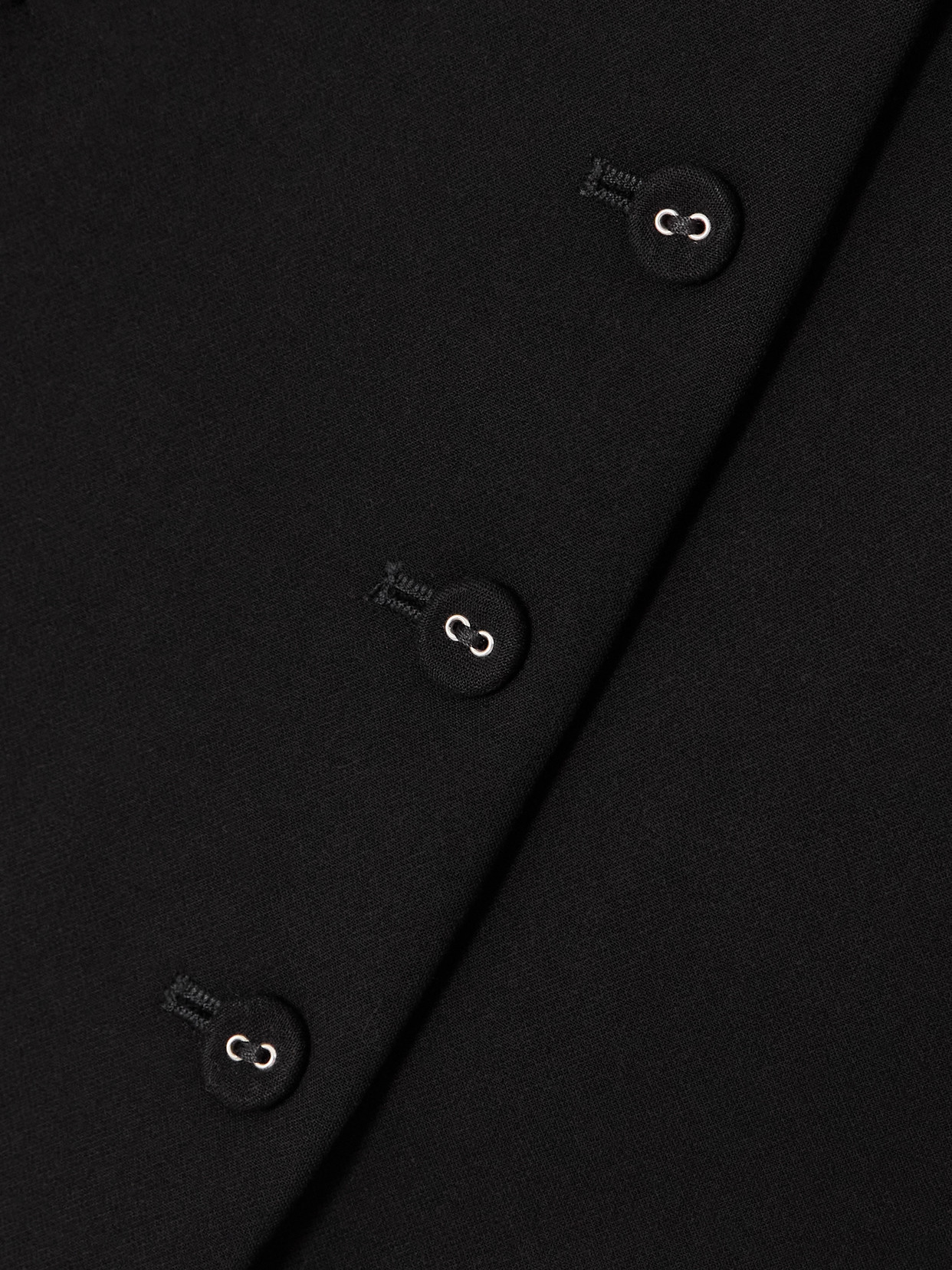 Jacquemus Ovalo Crepe Jacket In Black