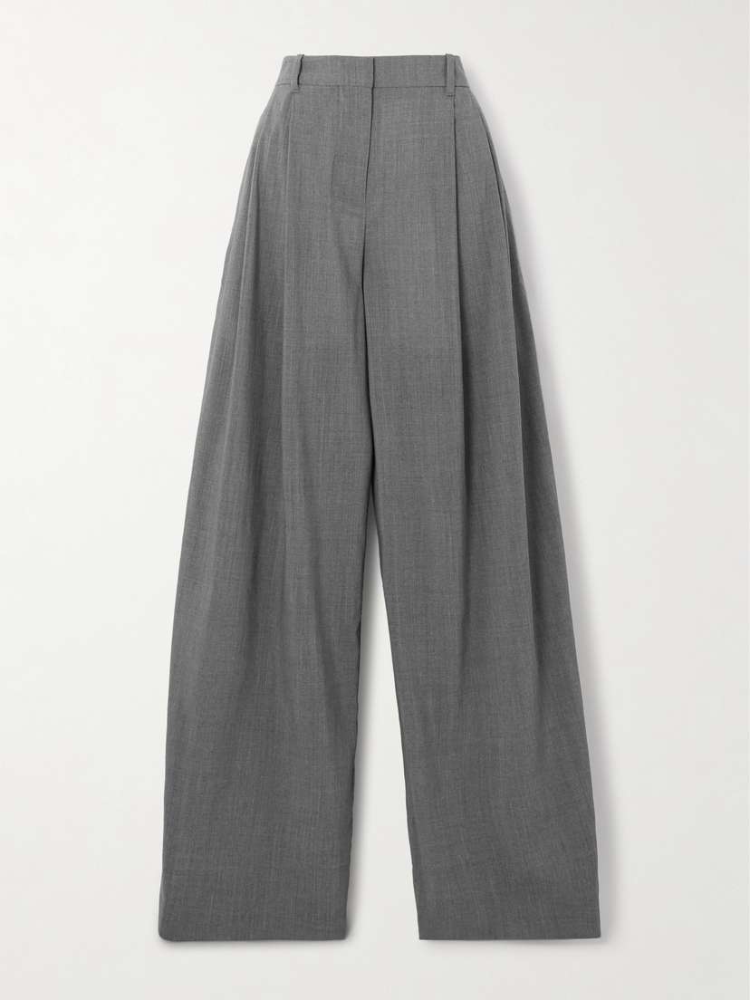 Jacquemus D'homme Pleated Stretch-wool Tapered Pants