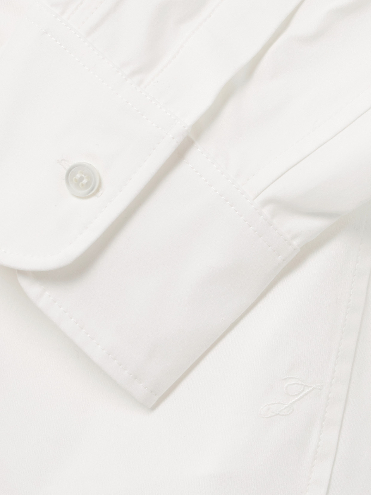 Jacquemus Ovalo Embroidered Cotton-poplin Shirt