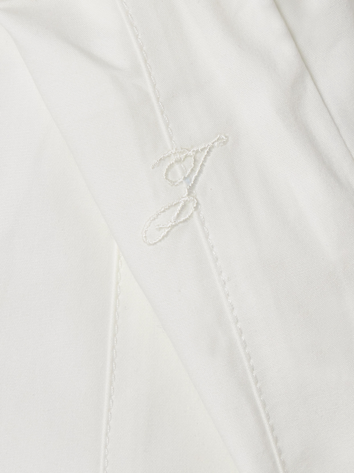Jacquemus Triana Pleated Cotton-poplin Midi Skirt In White