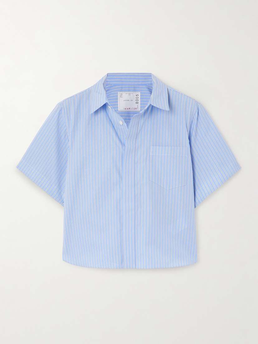 Sacai Cropped Poplin Shirt