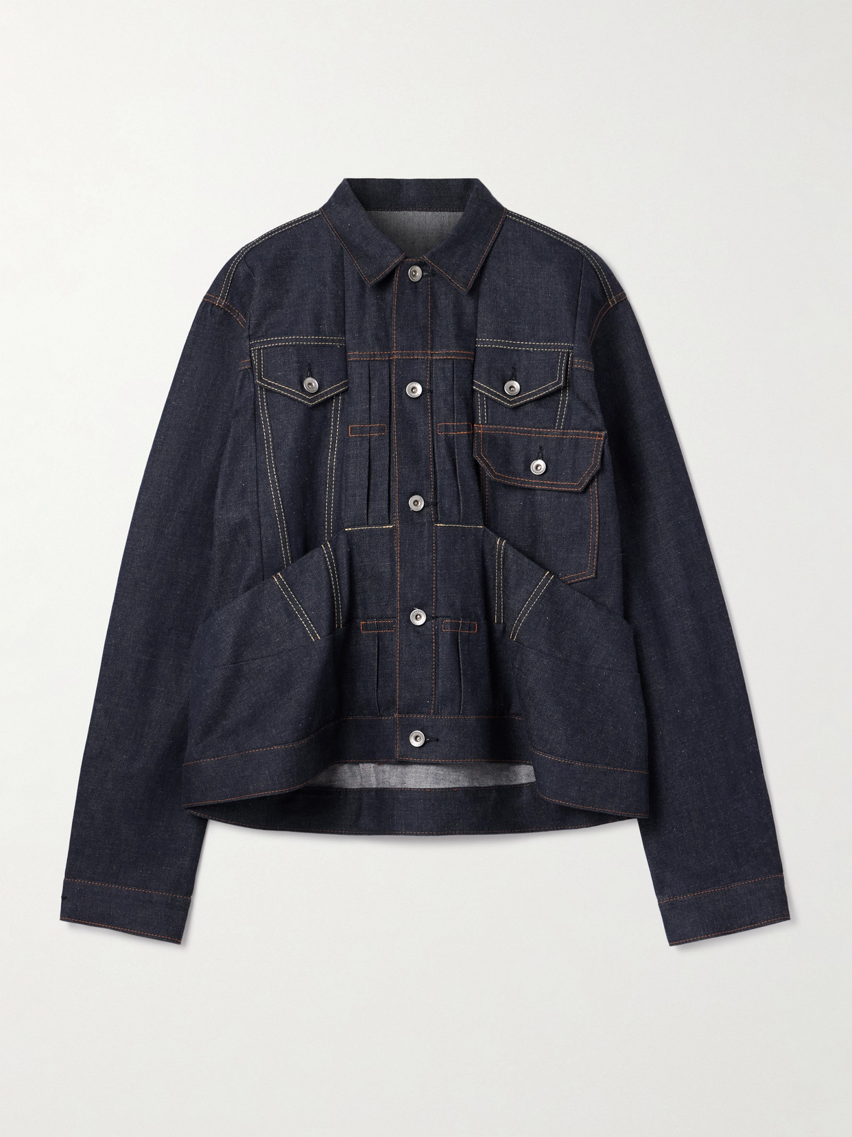 Sacai Denim Jacket In Blue