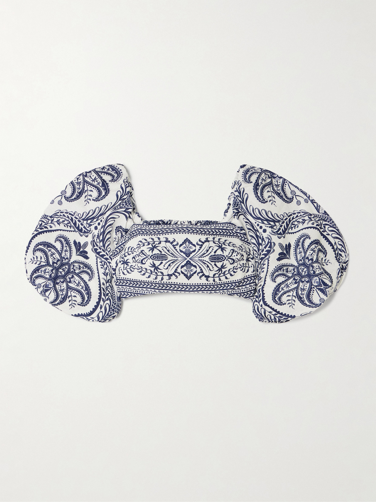 Farm Rio White  Blue Tops In Blue Tropi