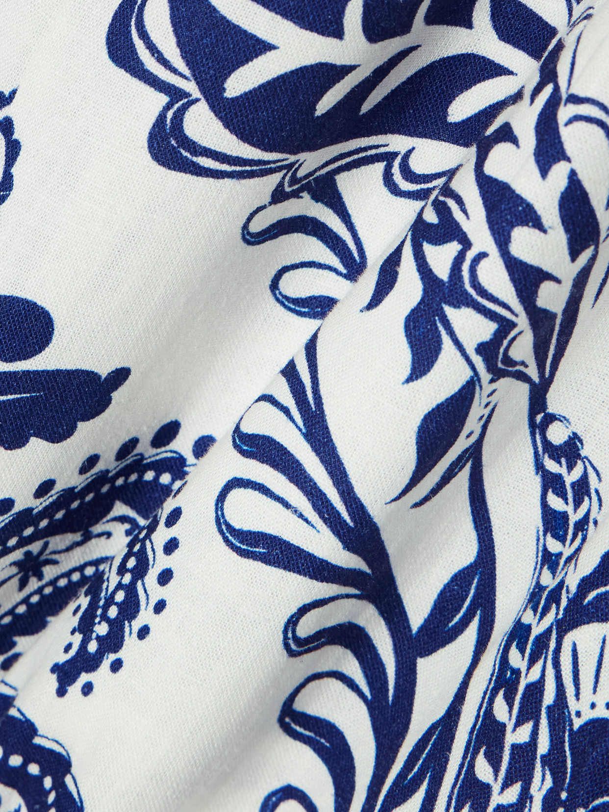 FARM RIO BELTED PRINTED LINEN AND LENZING™ ECOVERO™-BLEND JUMPSUIT