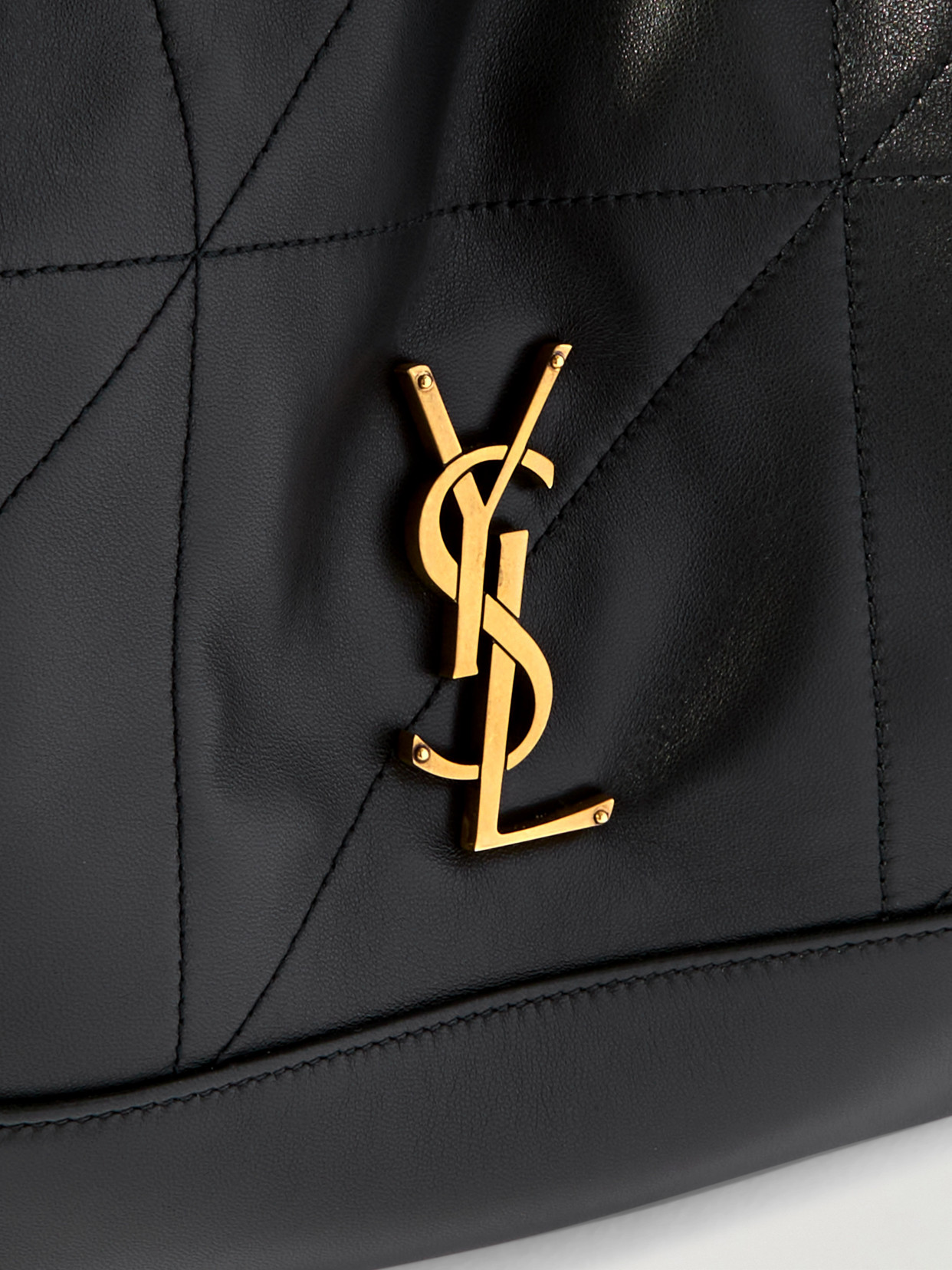 Saint Laurent Jamie Shopping Medium Quilted Leather Shoulder Bag In Black