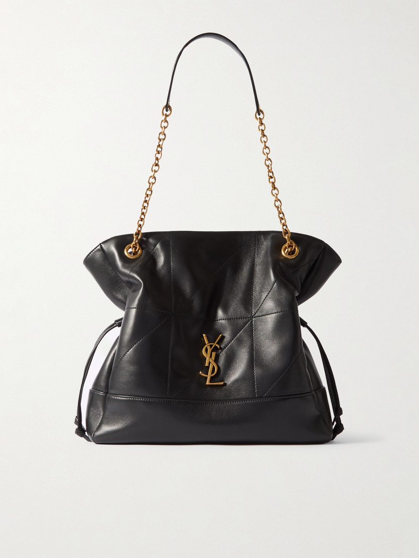 Jamie Small Leather Shoulder Pouch Black