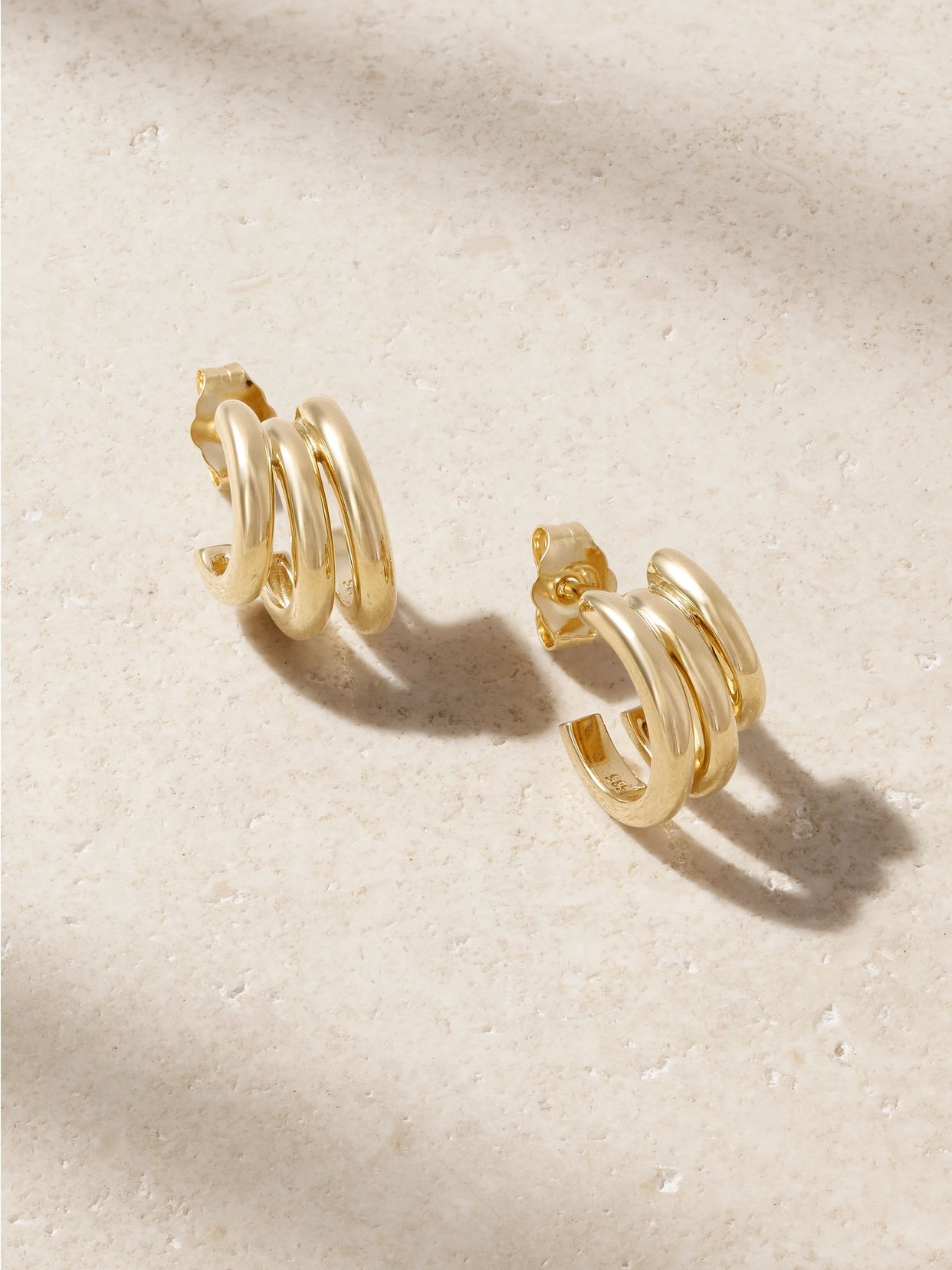 Classic 14-karat recycled gold hoop earrings