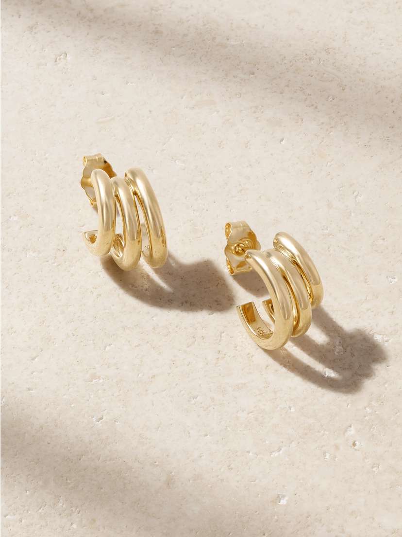 By Pariah Classic 14-karat Recycled Gold Hoop Earrings