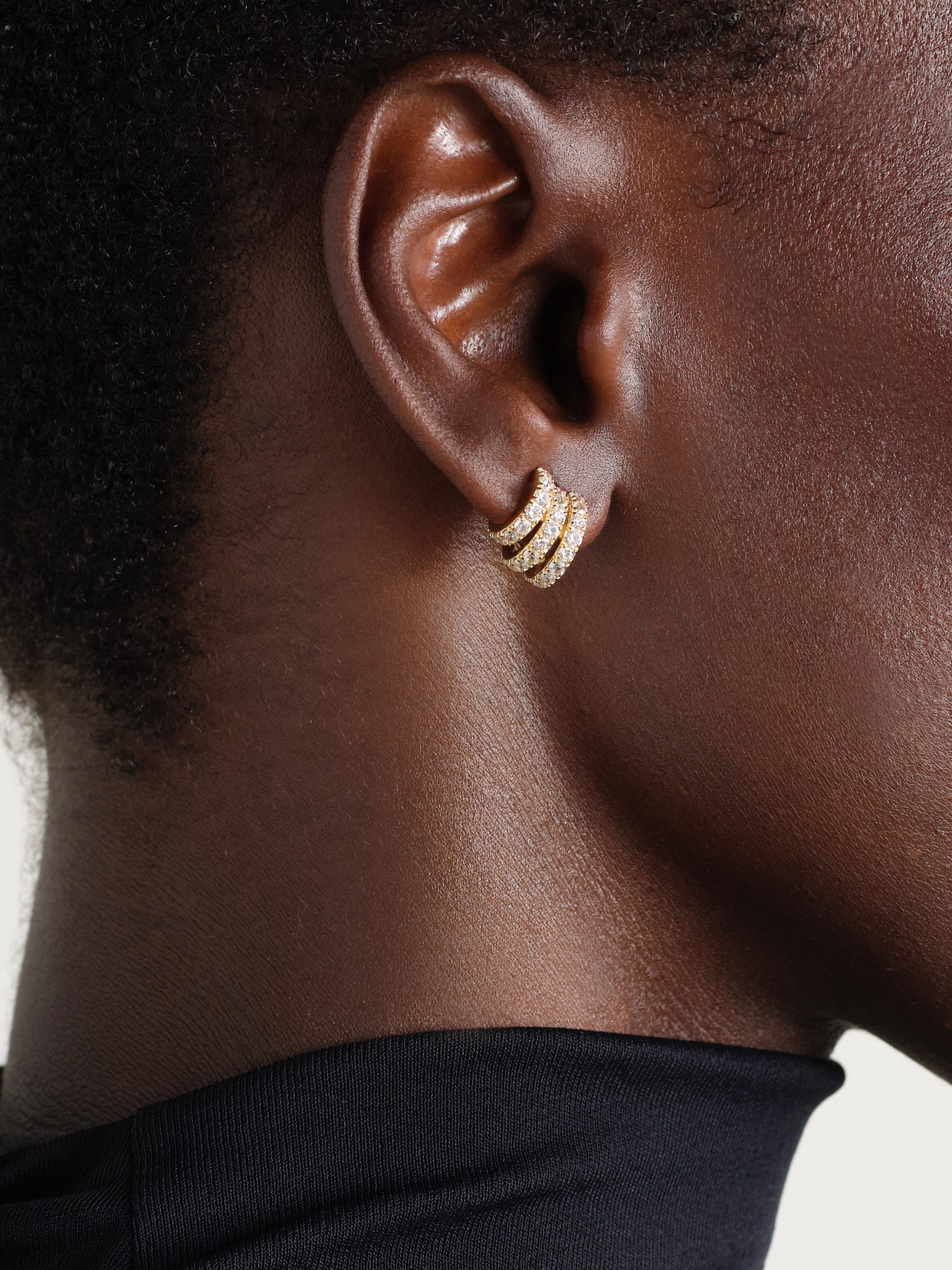 By Pariah Classic 14-karat Recycled Gold, Sapphire And Diamond Hoop Earrings In Gold