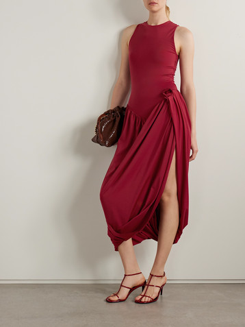 Maygel Coronel Marsalina stretch-jersey midi dress