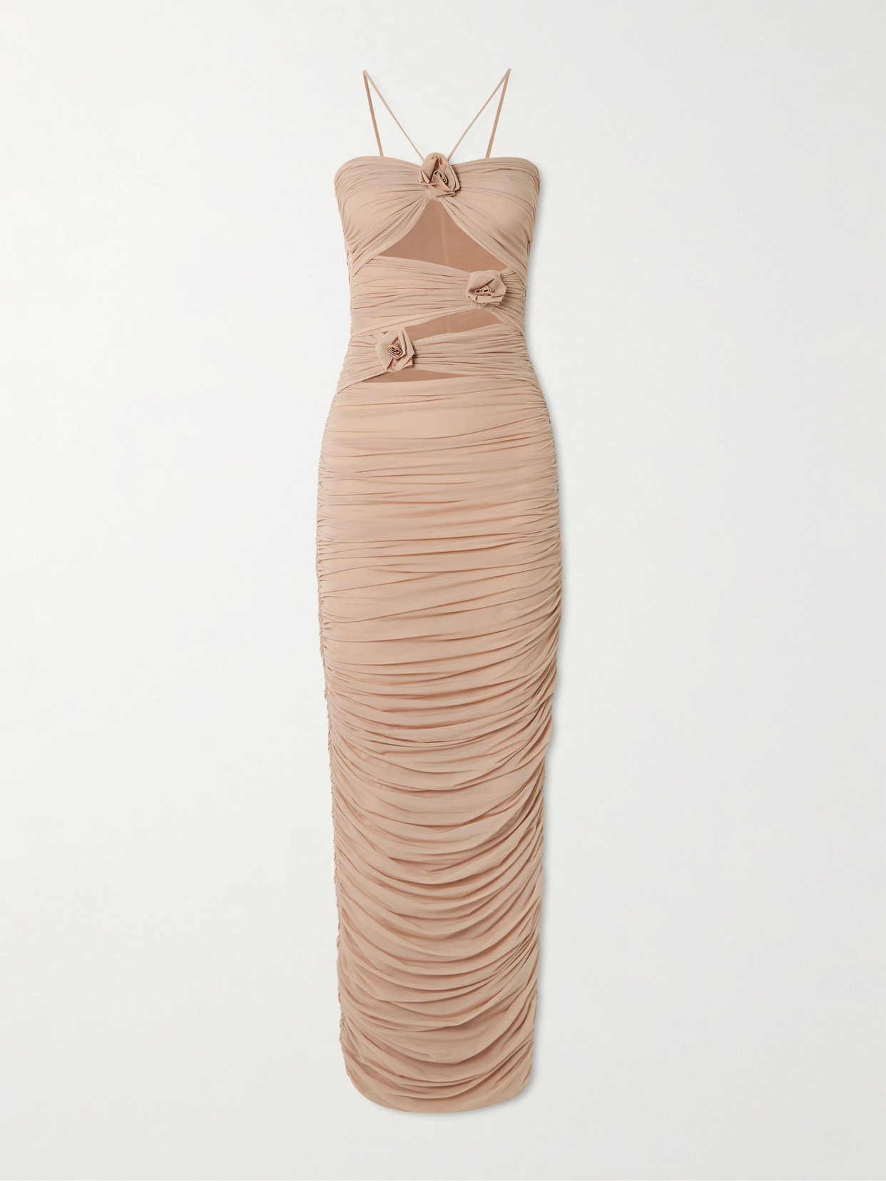Maygel Coronel Cut-out Veranera Maxi Dress In Pink