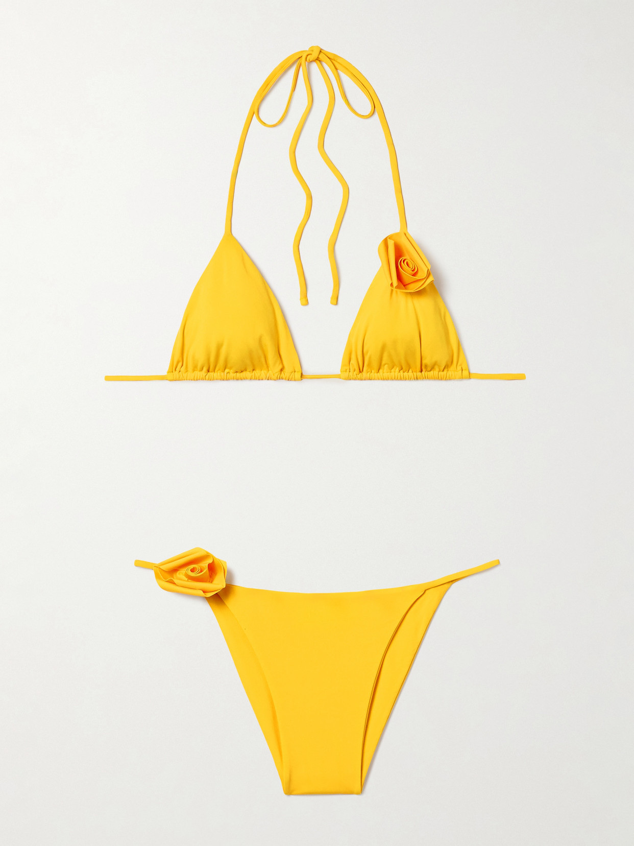 Maygel Coronel Gola Appliquéd Triangle Halteneck Bikini
