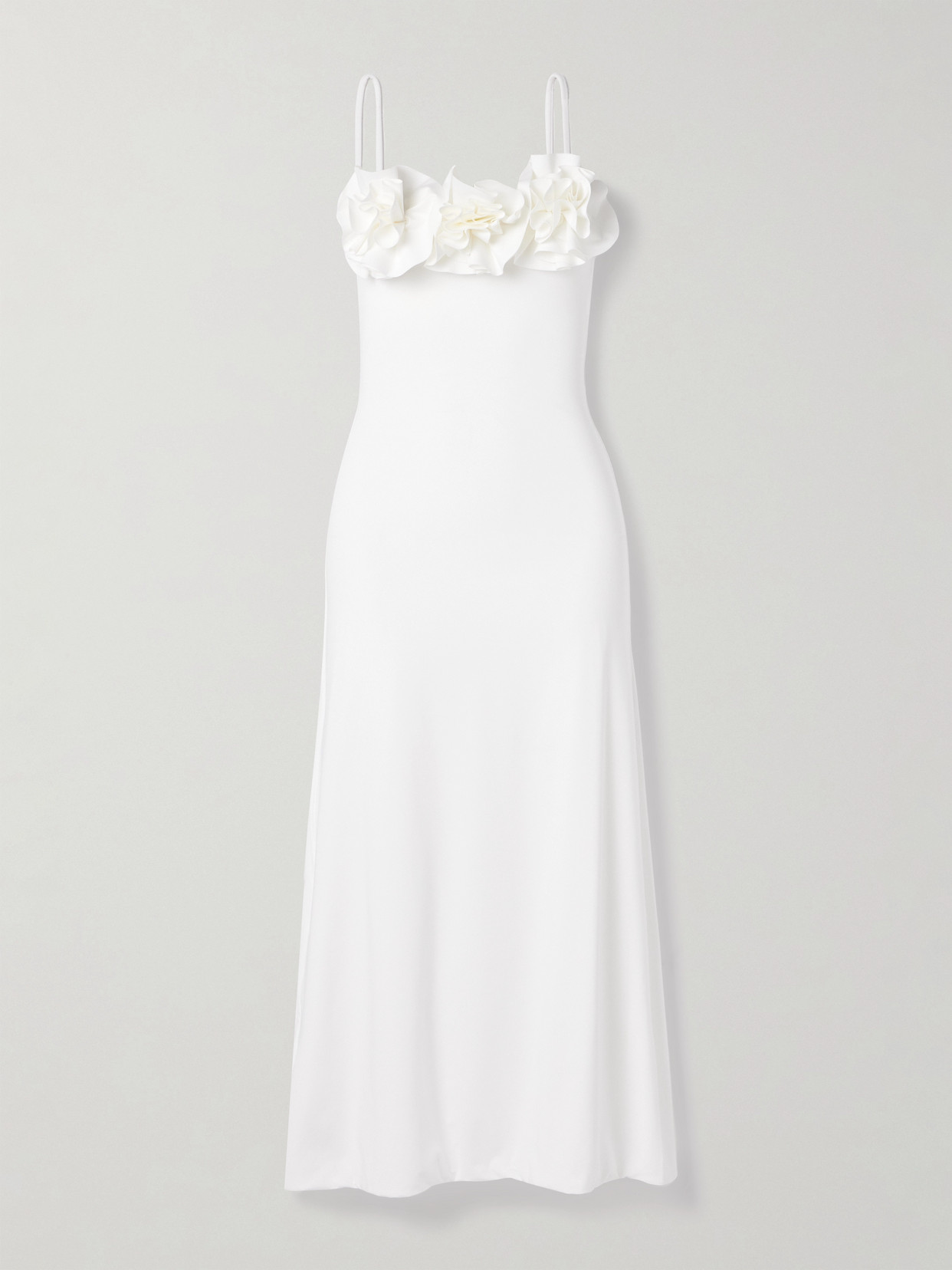 Maygel Coronel Aura Appliquéd Stretch-jersey Midi Dress