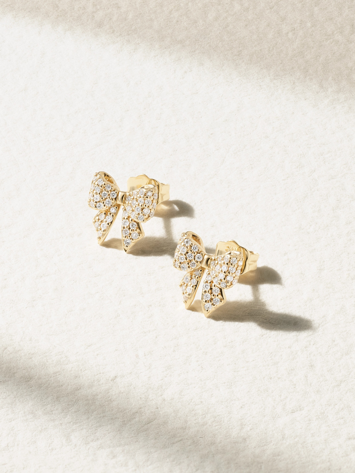 Sydney Evan - 14-karat Gold Diamond Earrings - One size