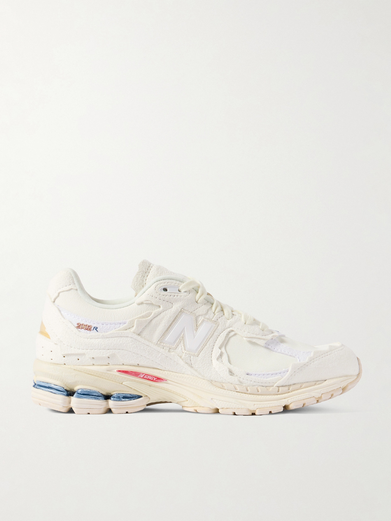 New Balance - 2002r Leather And Suede Sneakers - White