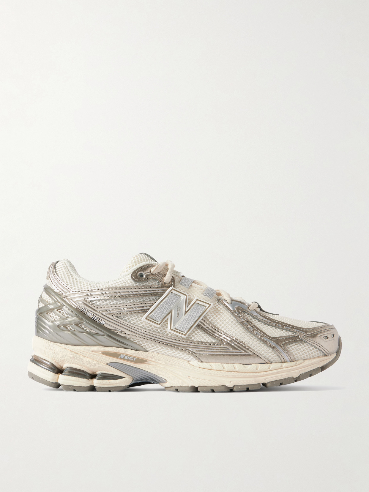 New Balance 1906r Metallic Rubber-trimmed Mesh Sneakers In Metallic