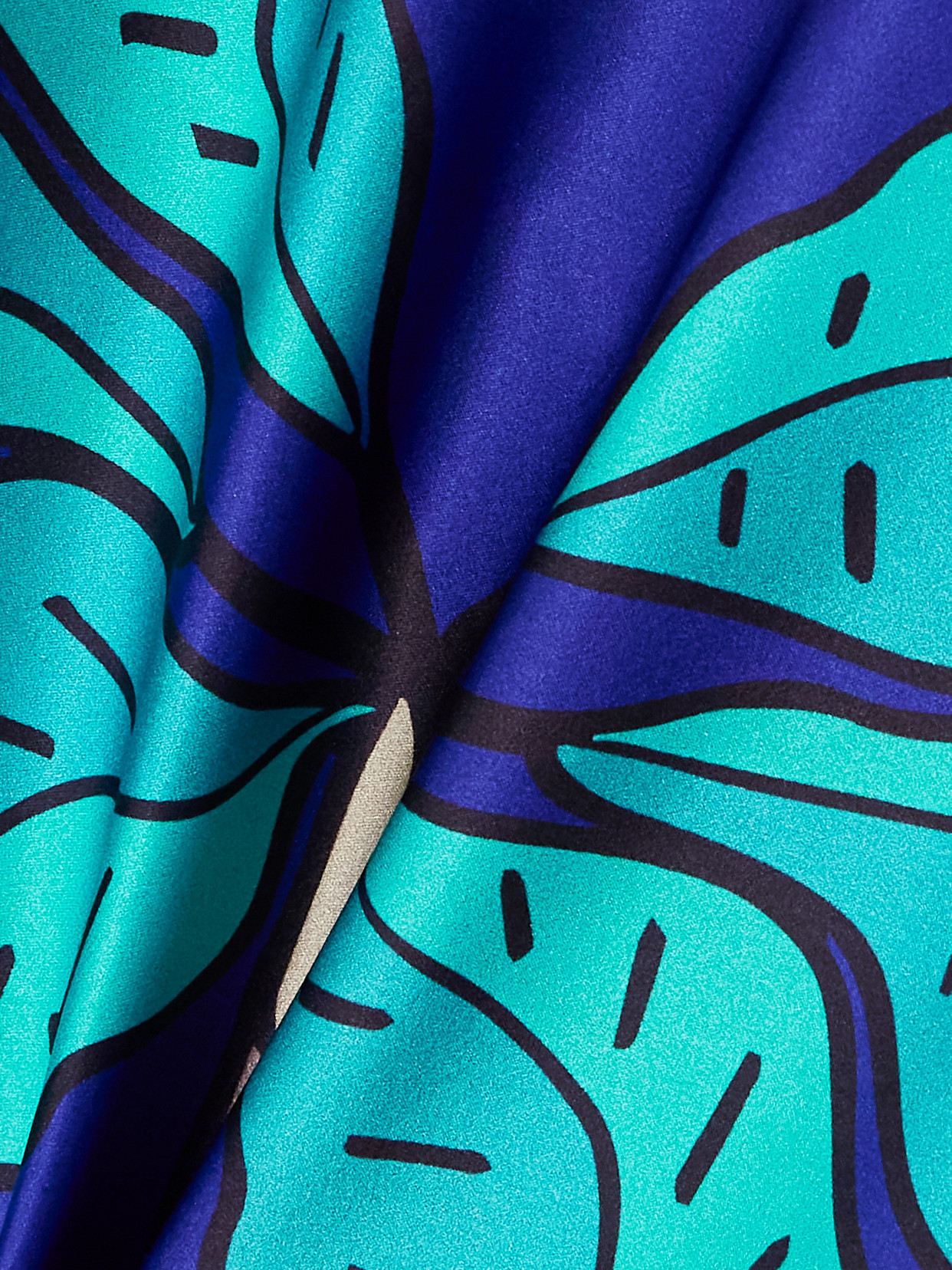 Cristiano Marcheli Brigitte Open-back Printed Silk-satin Maxi Dress In Blue