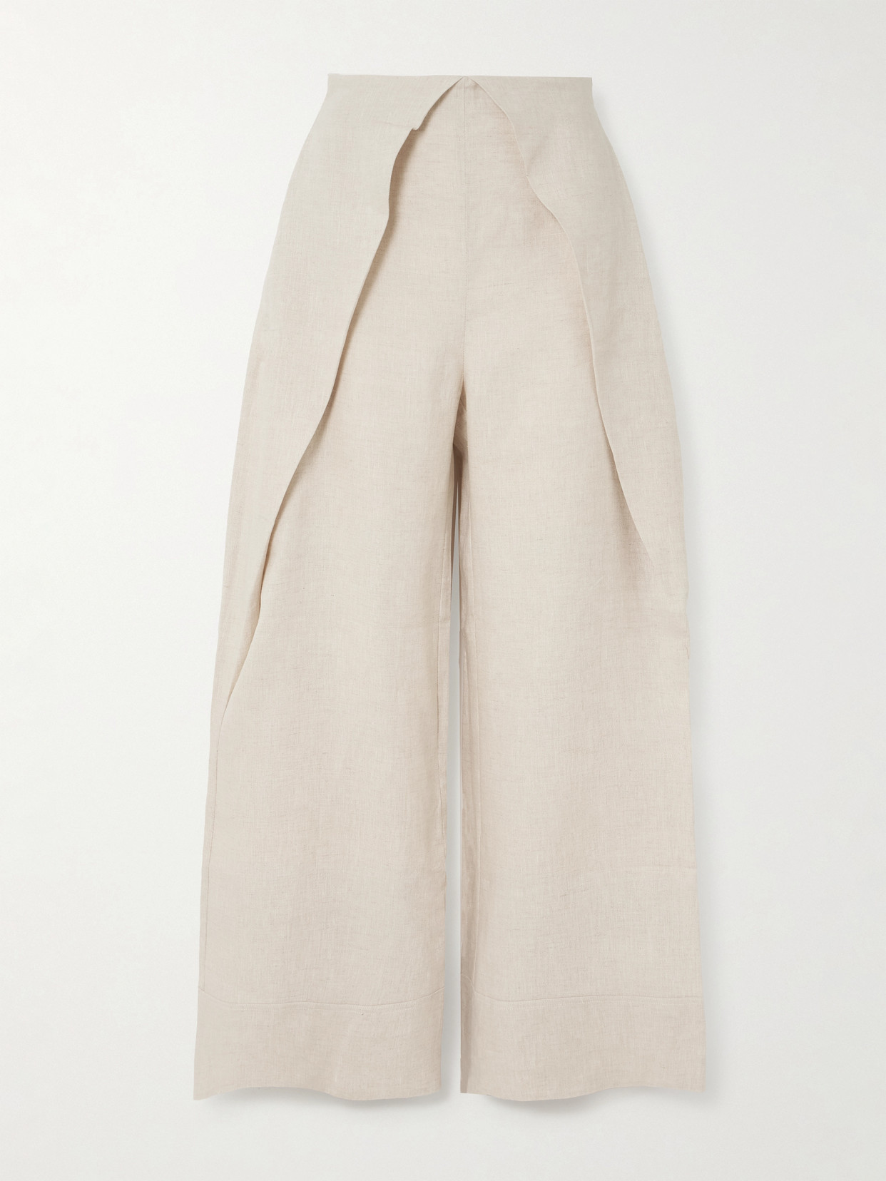 Andres Otalora De Estaciones Layered Linen Wide-leg Pants