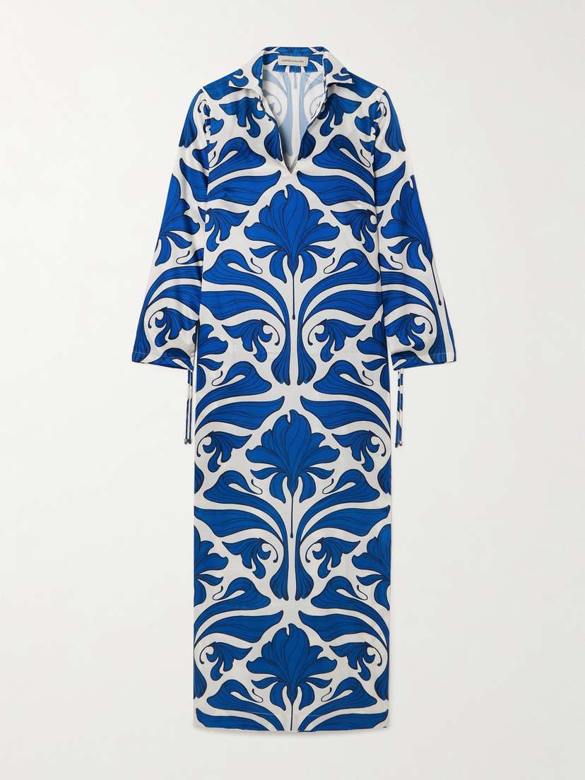 ANDRES OTALORA Varadero Printed Recycled-twill Kaftan