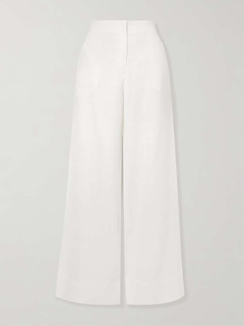 ANDRES OTALORA Me Hablas Linen Wide-leg Pants