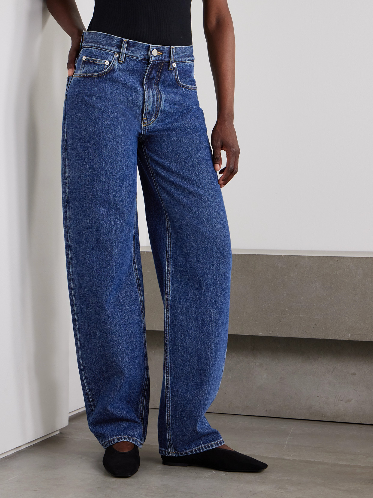 Loulou De Saison Samur High-rise Straight-leg Jeans In Blue