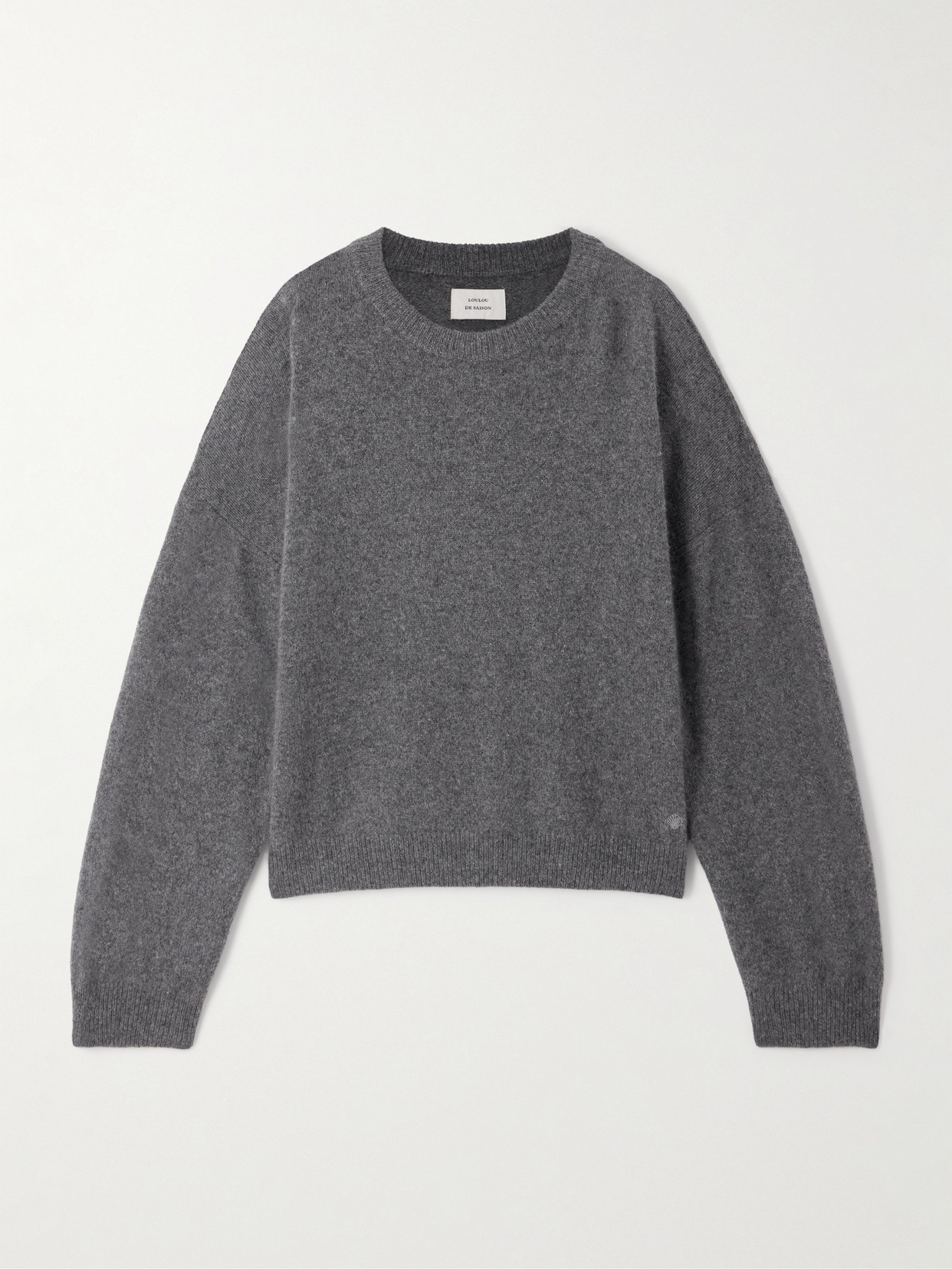 Loulou De Saison Anaa Oversized Cashmere Sweater In Gray