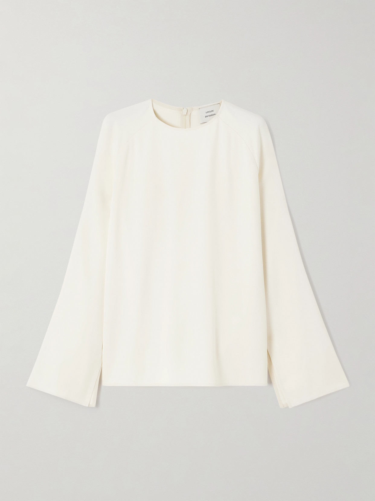 Loulou De Saison Aiza Jersey Blouse In White
